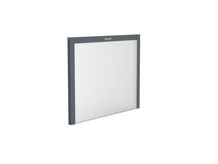 Marco de panel perforado H 1145, para plano estándar, barras con preparación eléctrica y de aire comprimido. L 1500 mm