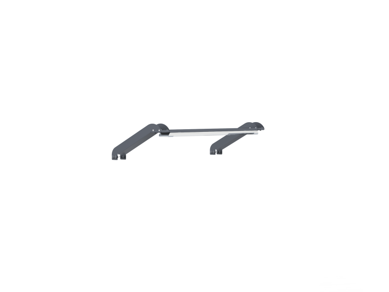 Kit illuminazione LED, con braccetti, supporto plafoniera LED per barre verticali. L 2000 mm